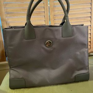 Joy Mangano grey tote bag